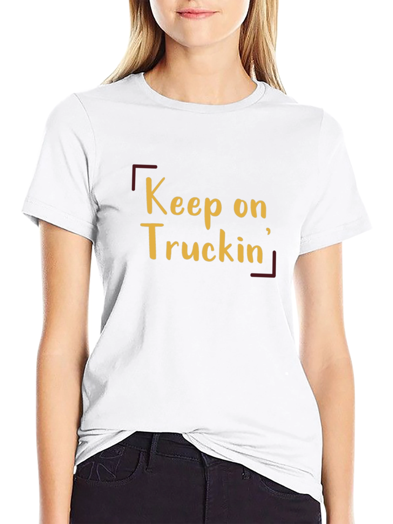 Keep On Truckin Graphic Tee - Black