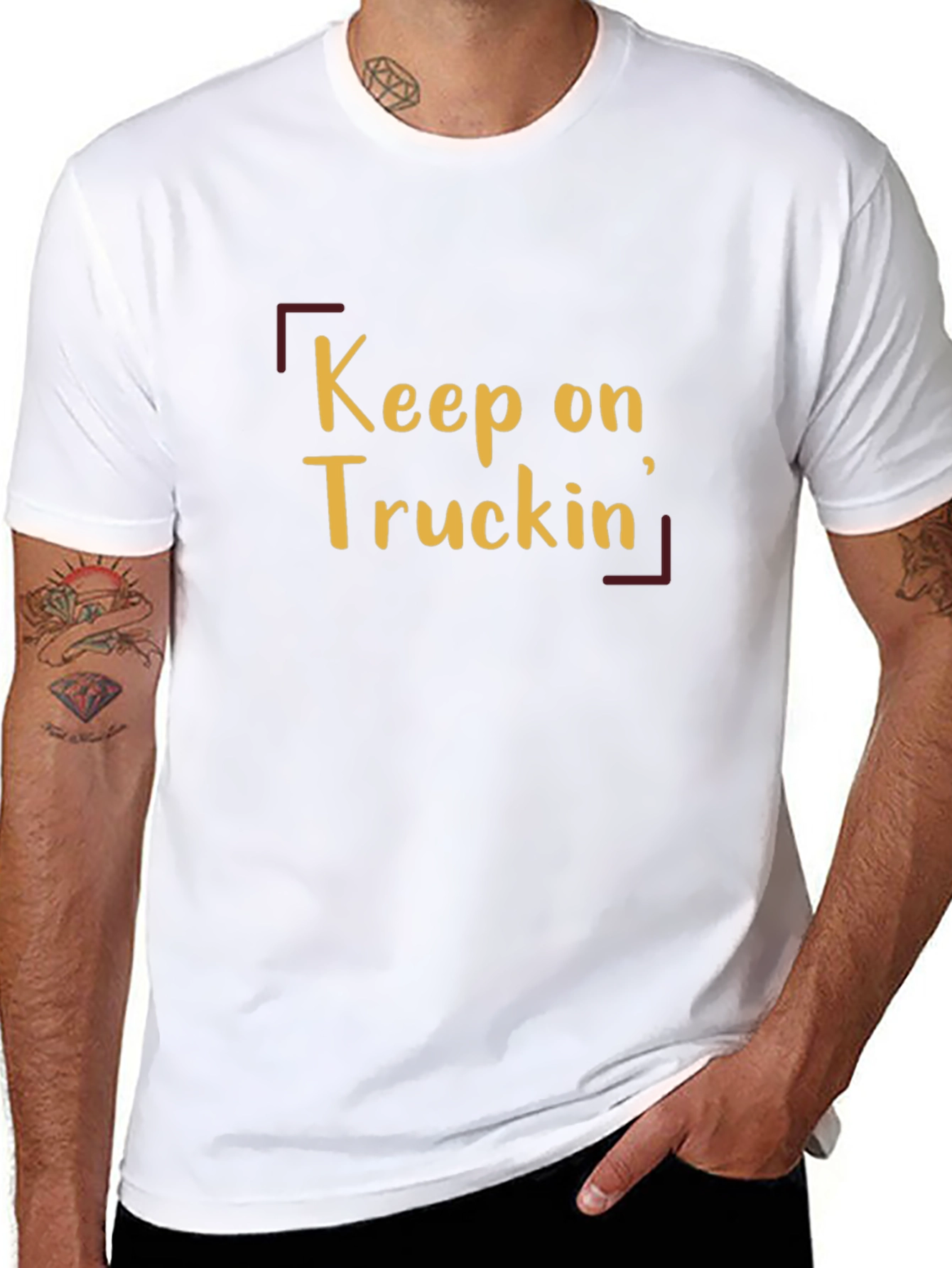 Keep On Truckin Graphic Tee - Black