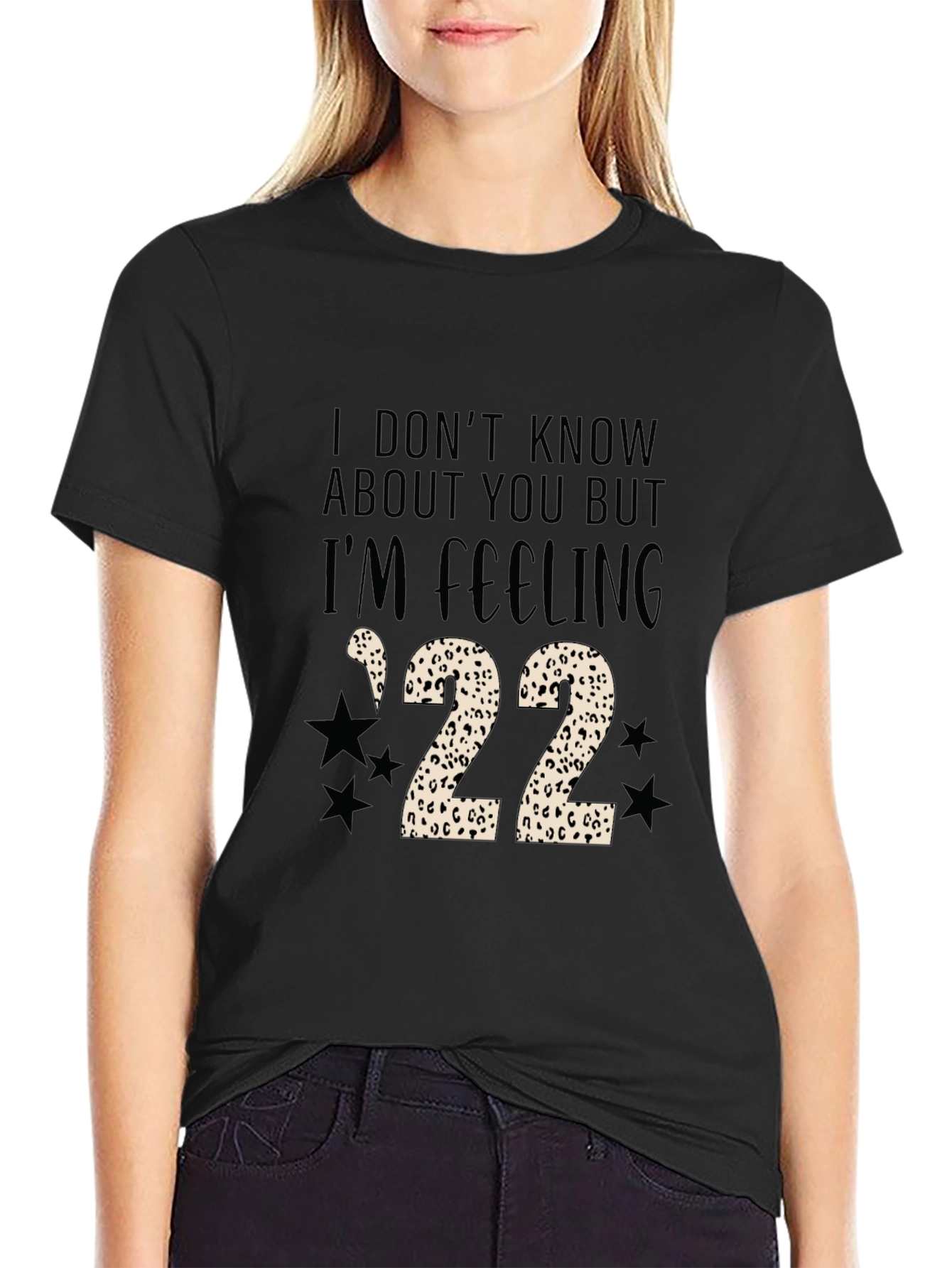 Feeling 22 Leopard Print T-Shirt
