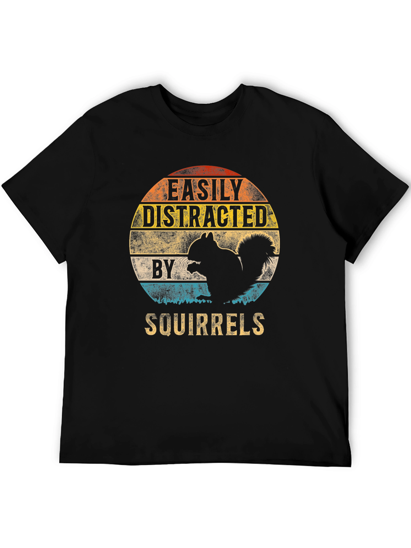 Easily Distracted By Squirrels Graphic Tee
