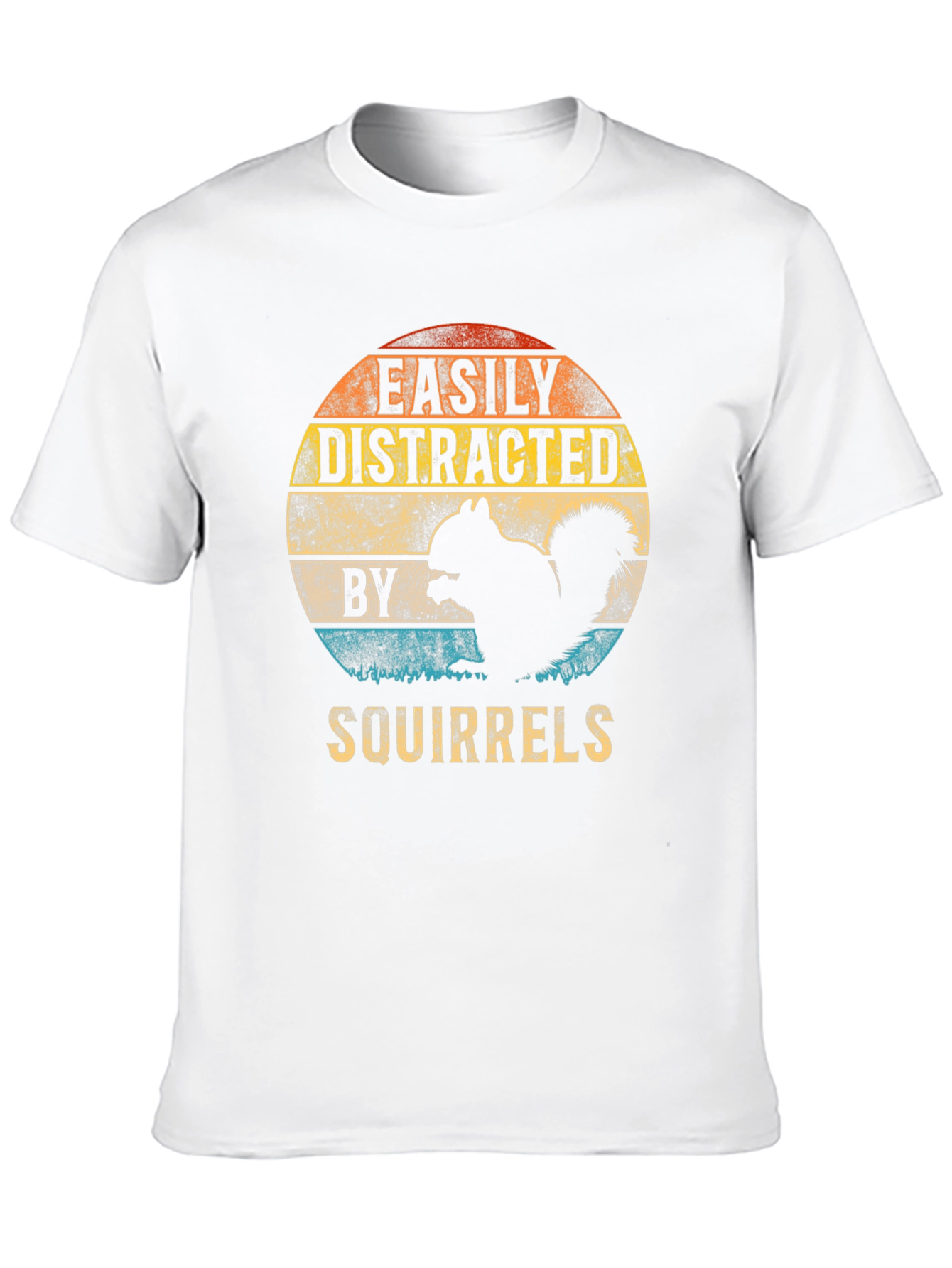 Easily Distracted By Squirrels Graphic Tee