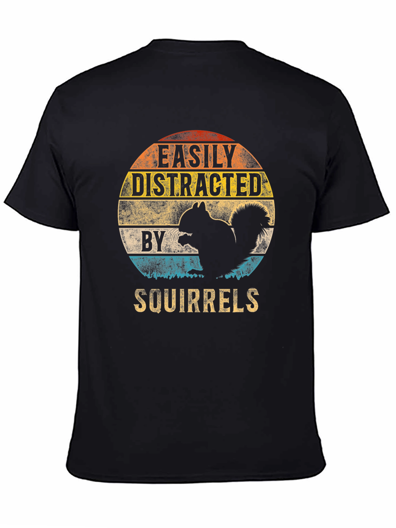 Easily Distracted By Squirrels Graphic Tee