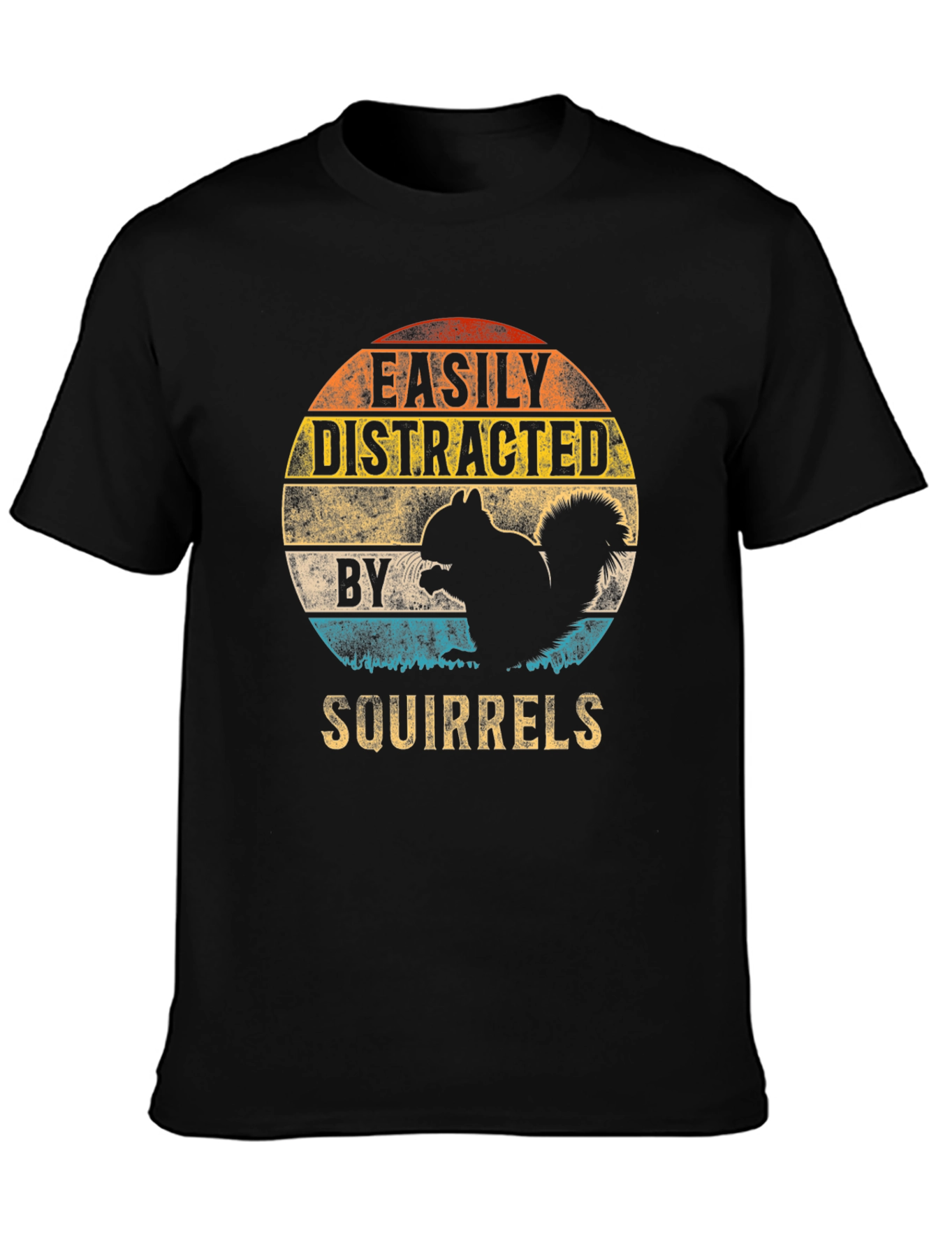 Easily Distracted By Squirrels Graphic Tee