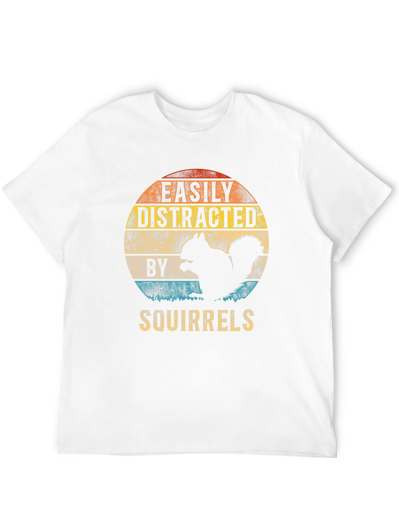 Easily Distracted By Squirrels Graphic Tee