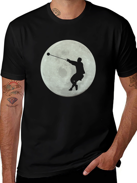 Hammer Thrower Moon Silhouette T-Shirt