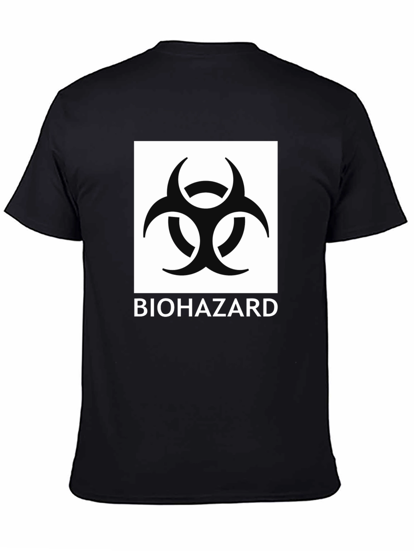 Biohazard Symbol Graphic Black T-Shirt