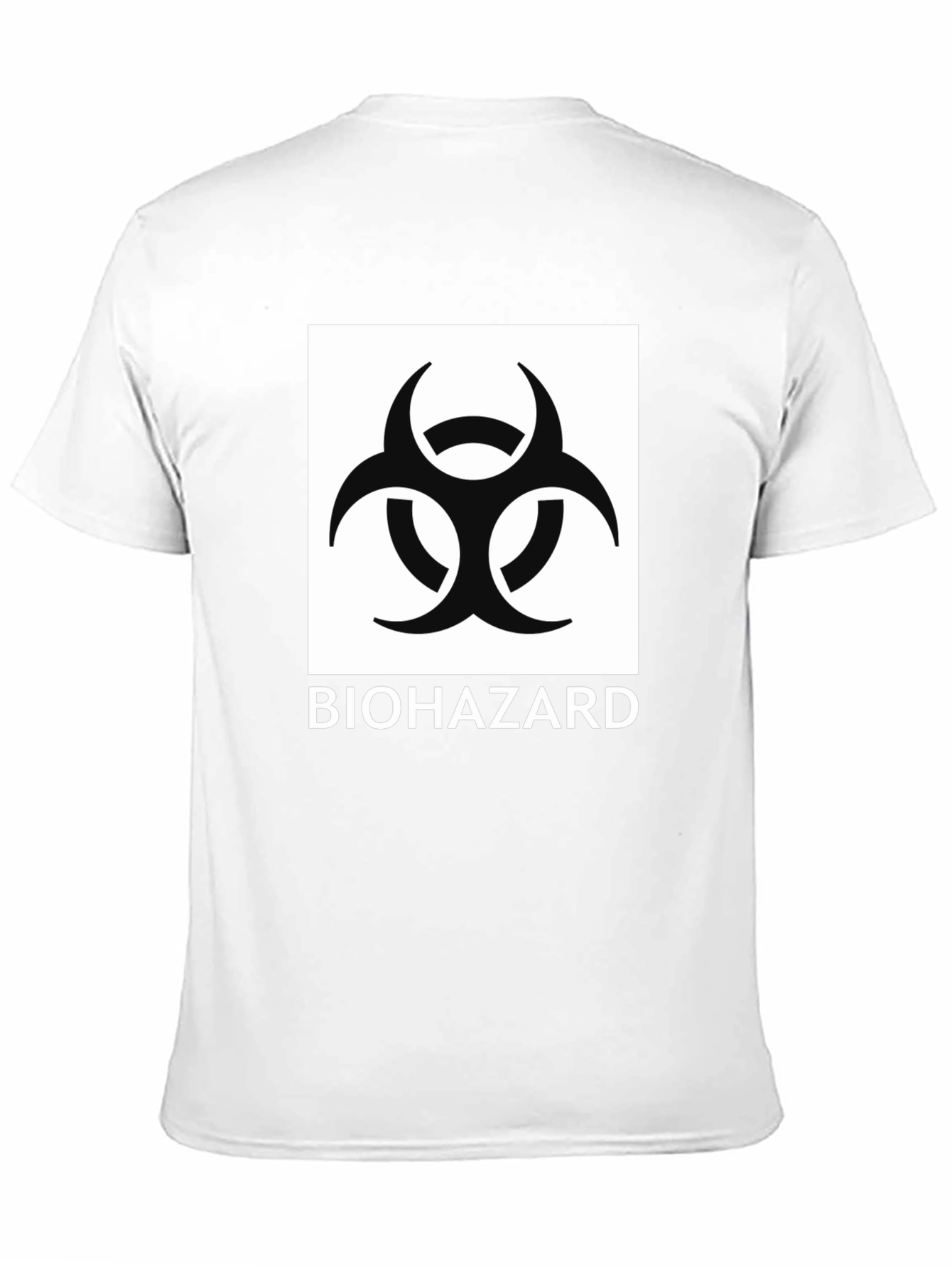 Biohazard Symbol Graphic Black T-Shirt