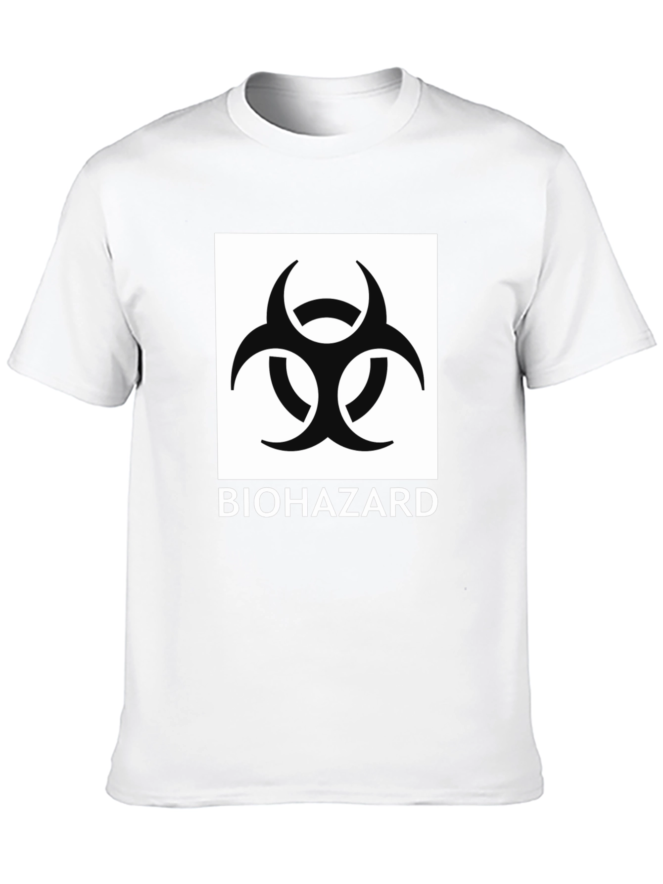 Biohazard Symbol Graphic Black T-Shirt