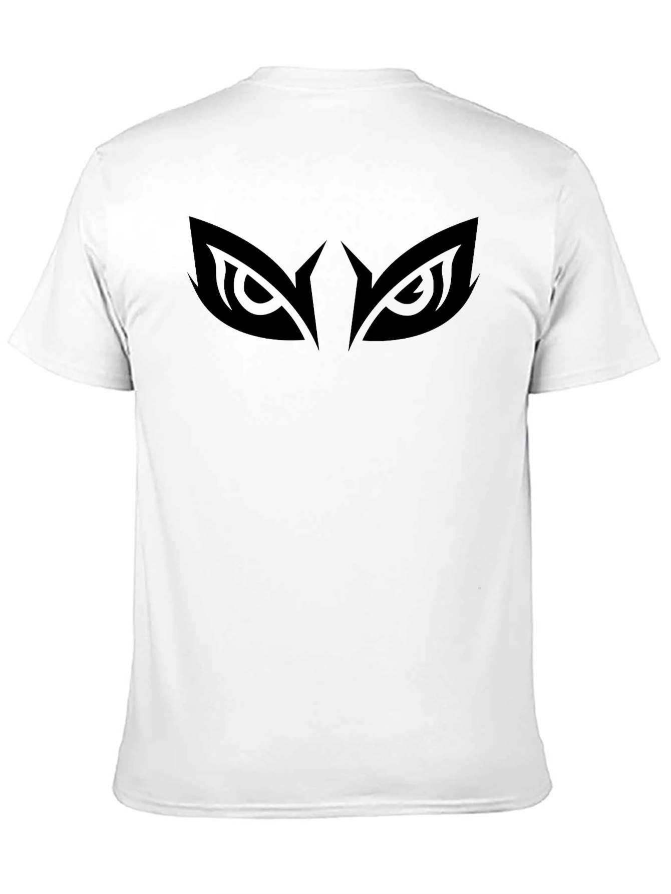 Mens Black Graphic Tee - Owl Eyes Design