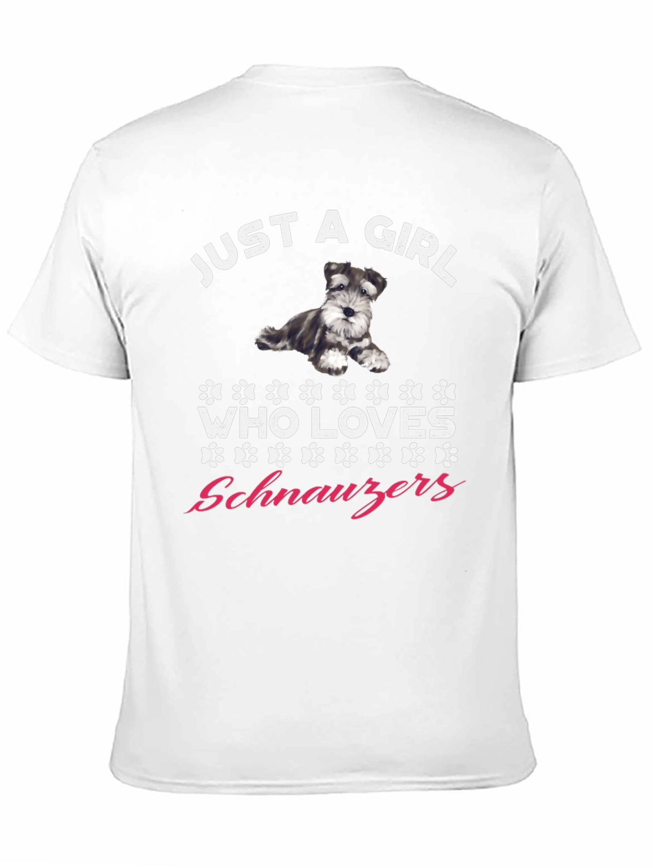 Just A Girl Who Loves Schnauzers Graphic T-Shirt