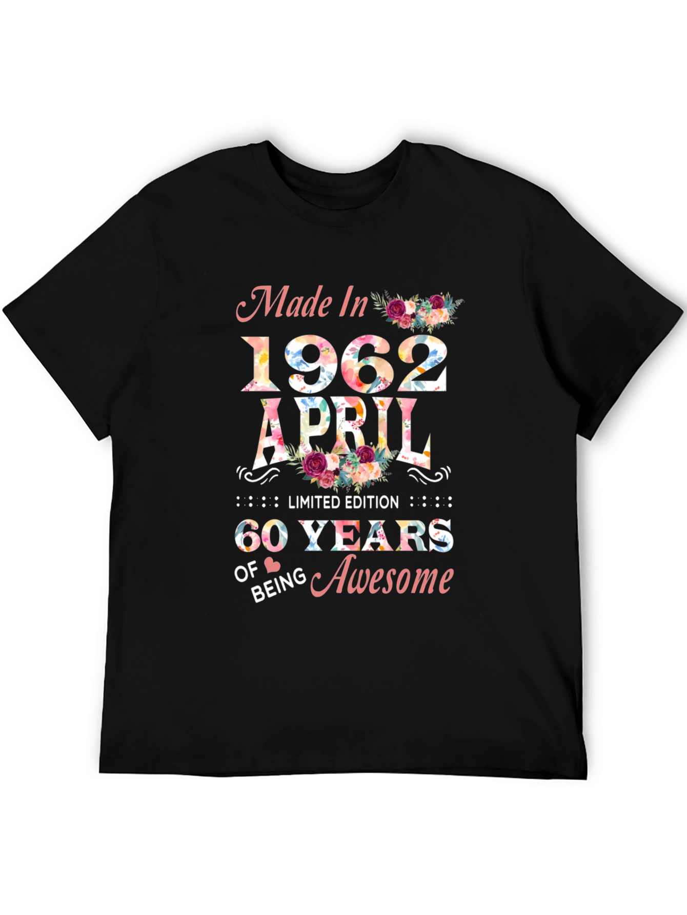 Made in 1962 April 60 Years of Awesome T-Shirt
