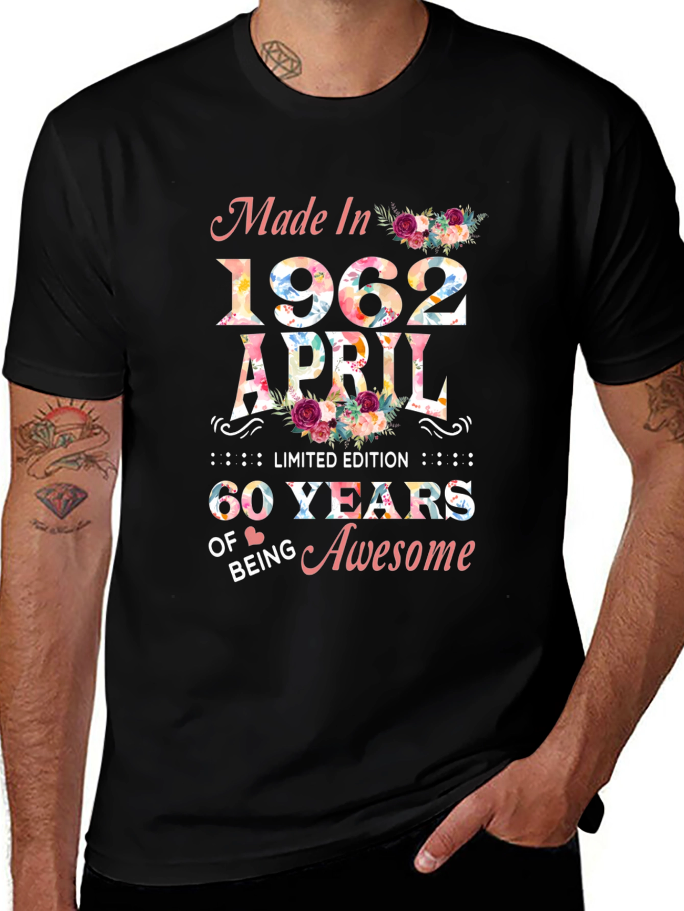 Made in 1962 April 60 Years of Awesome T-Shirt
