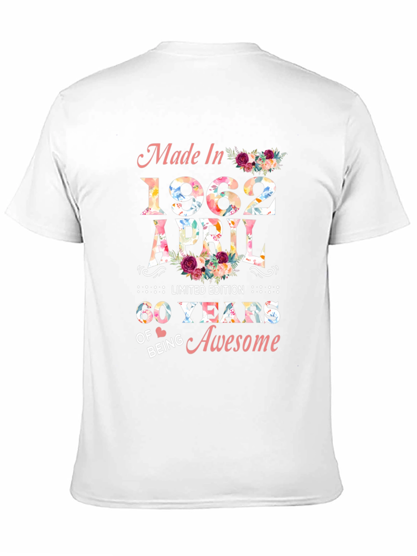 Made in 1962 April 60 Years of Awesome T-Shirt