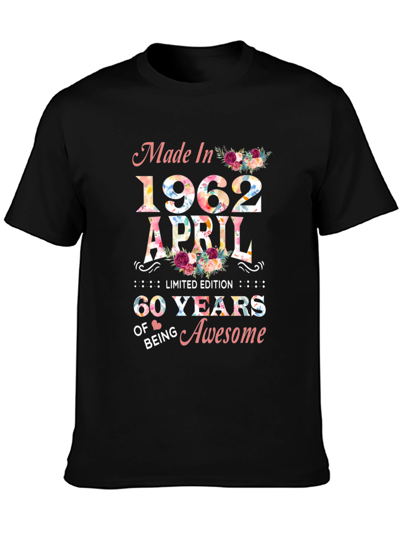 Made in 1962 April 60 Years of Awesome T-Shirt
