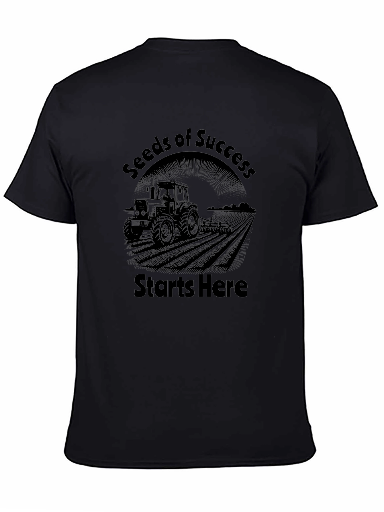 Seeds of Success Tractor Graphic Tee - Black