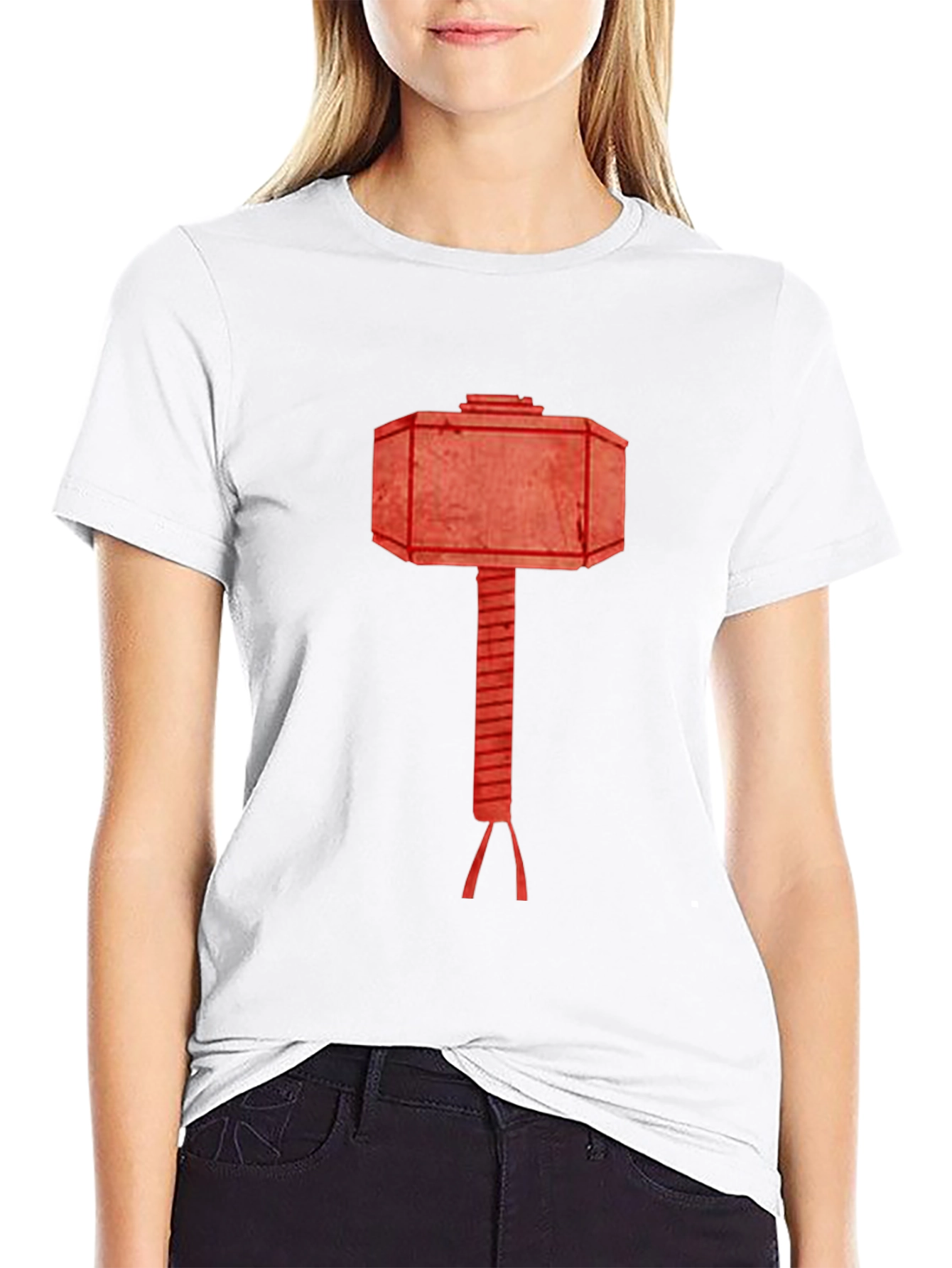 Hammer Graphic Tee - Black Cotton T-Shirt