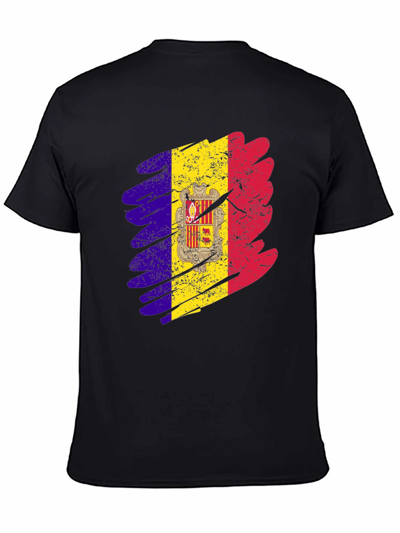Andorra Flag Graphic Print T-Shirt
