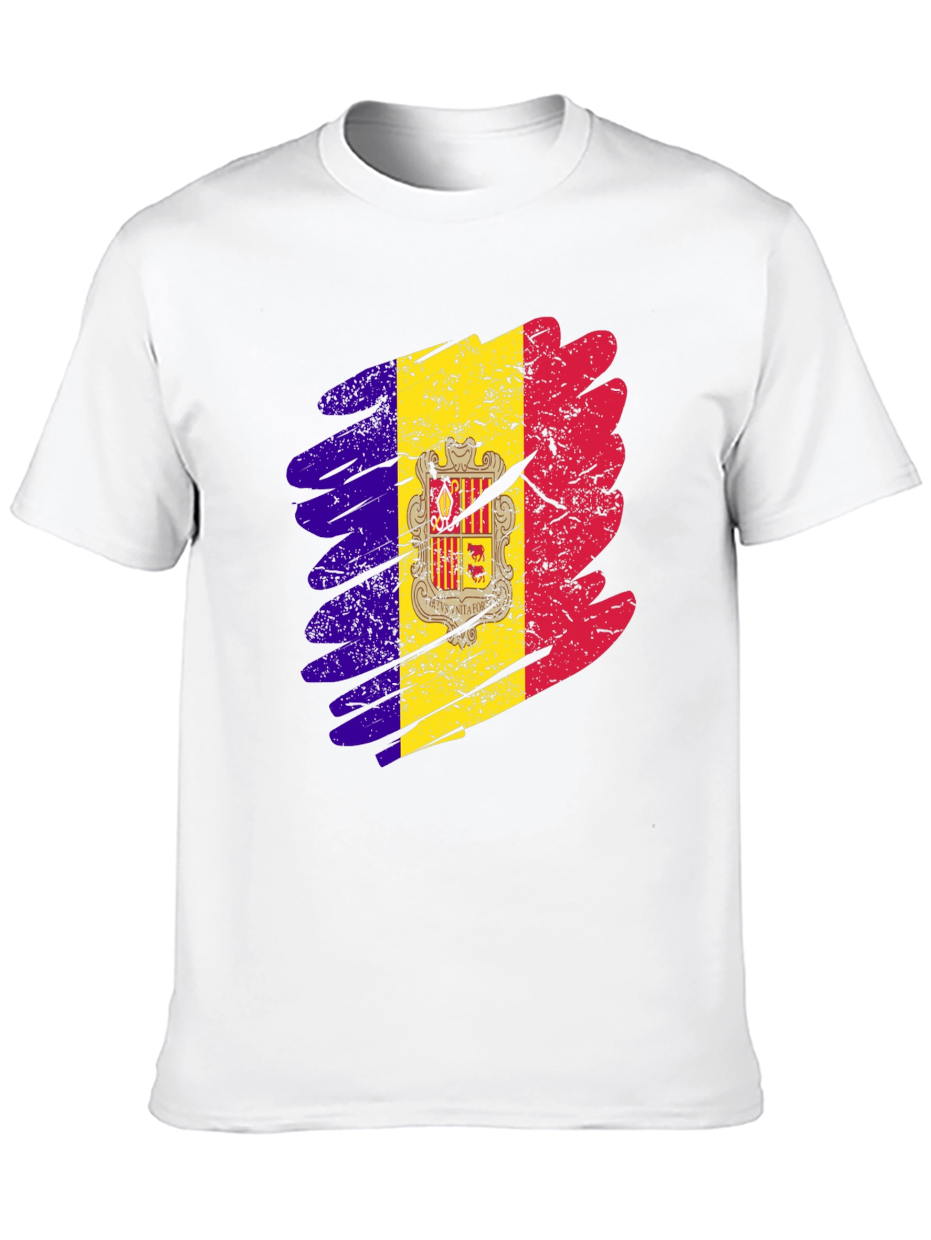 Andorra Flag Graphic Print T-Shirt