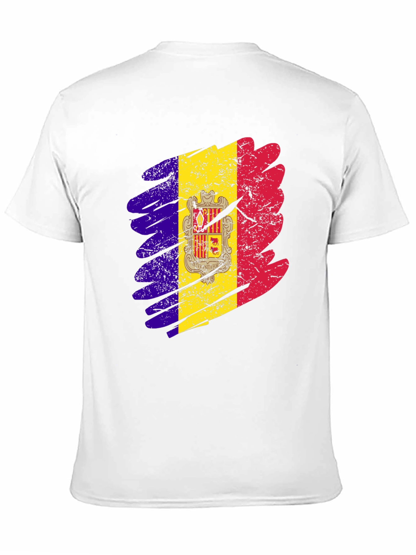 Andorra Flag Graphic Print T-Shirt