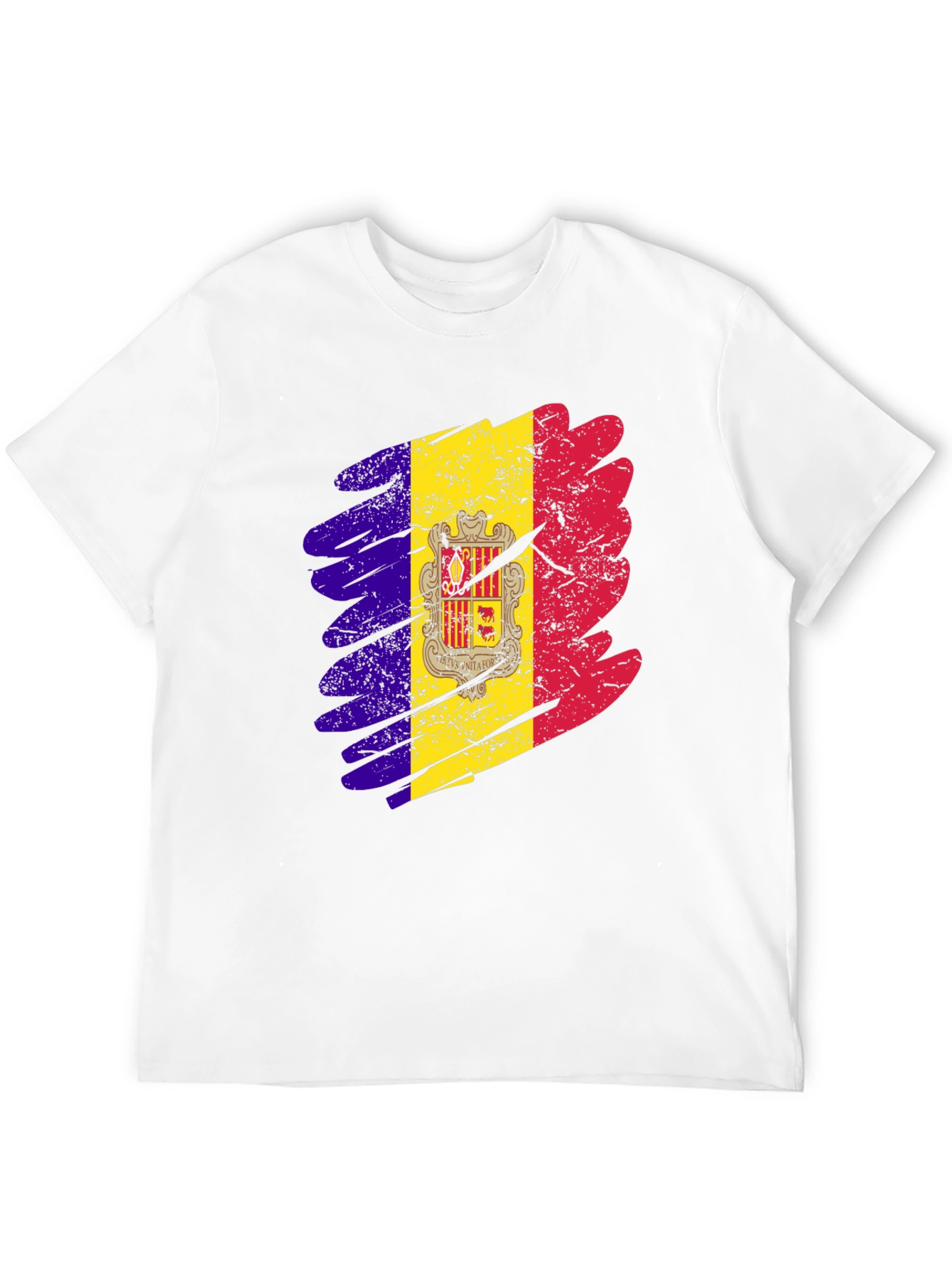 Andorra Flag Graphic Print T-Shirt