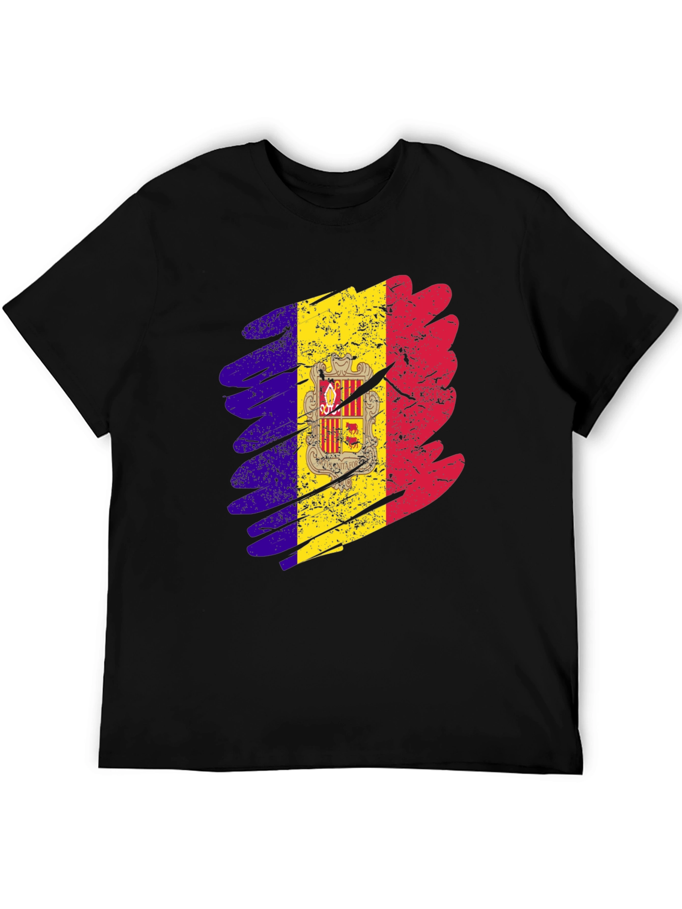Andorra Flag Graphic Print T-Shirt