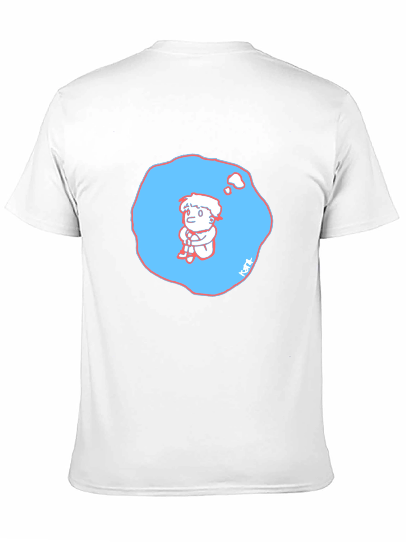 Cartoon Thought Bubble Graphic T-Shirt