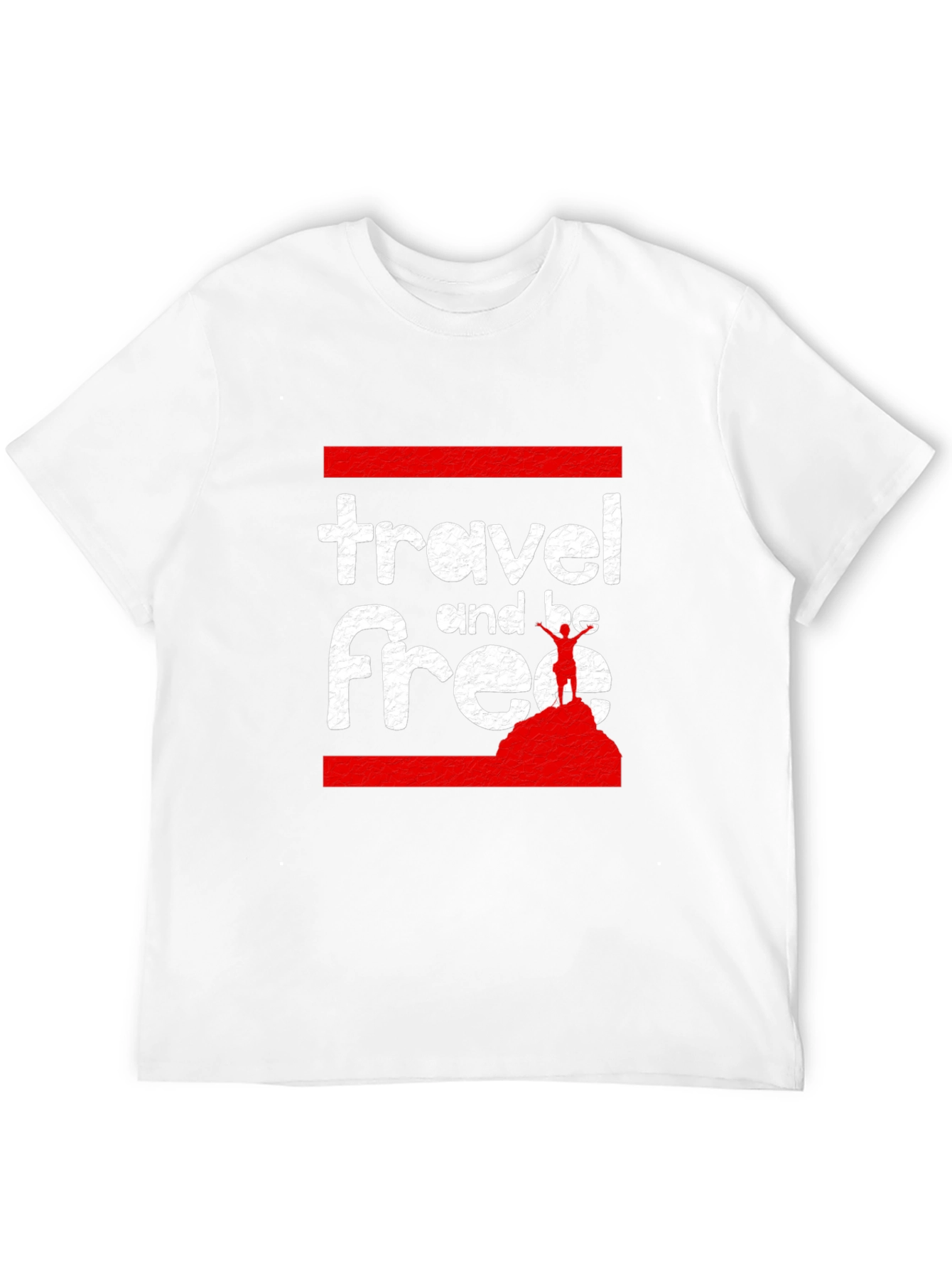 Travel and Be Free Black Graphic Tee