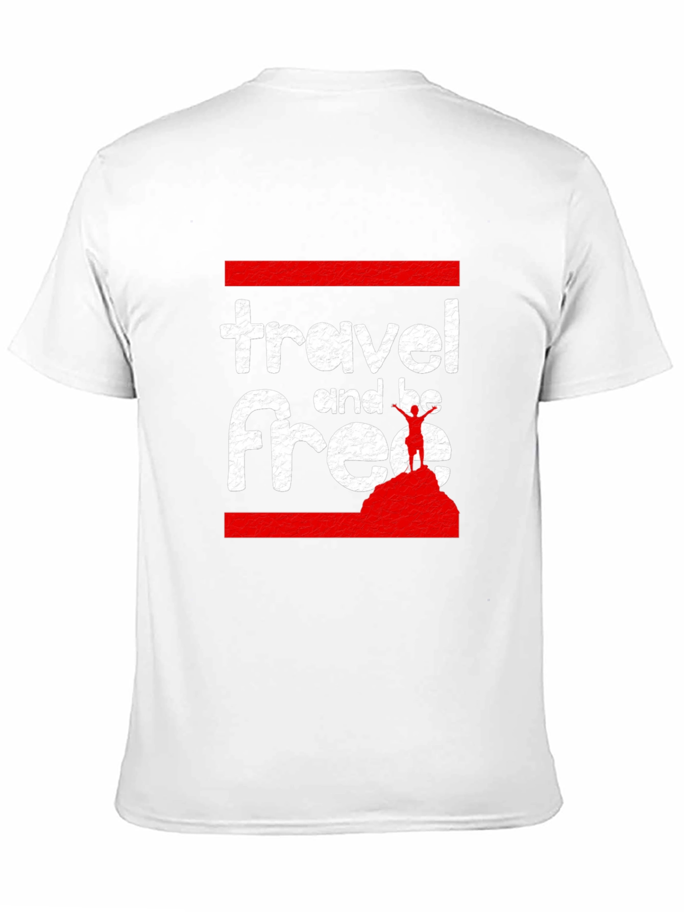 Travel and Be Free Black Graphic Tee