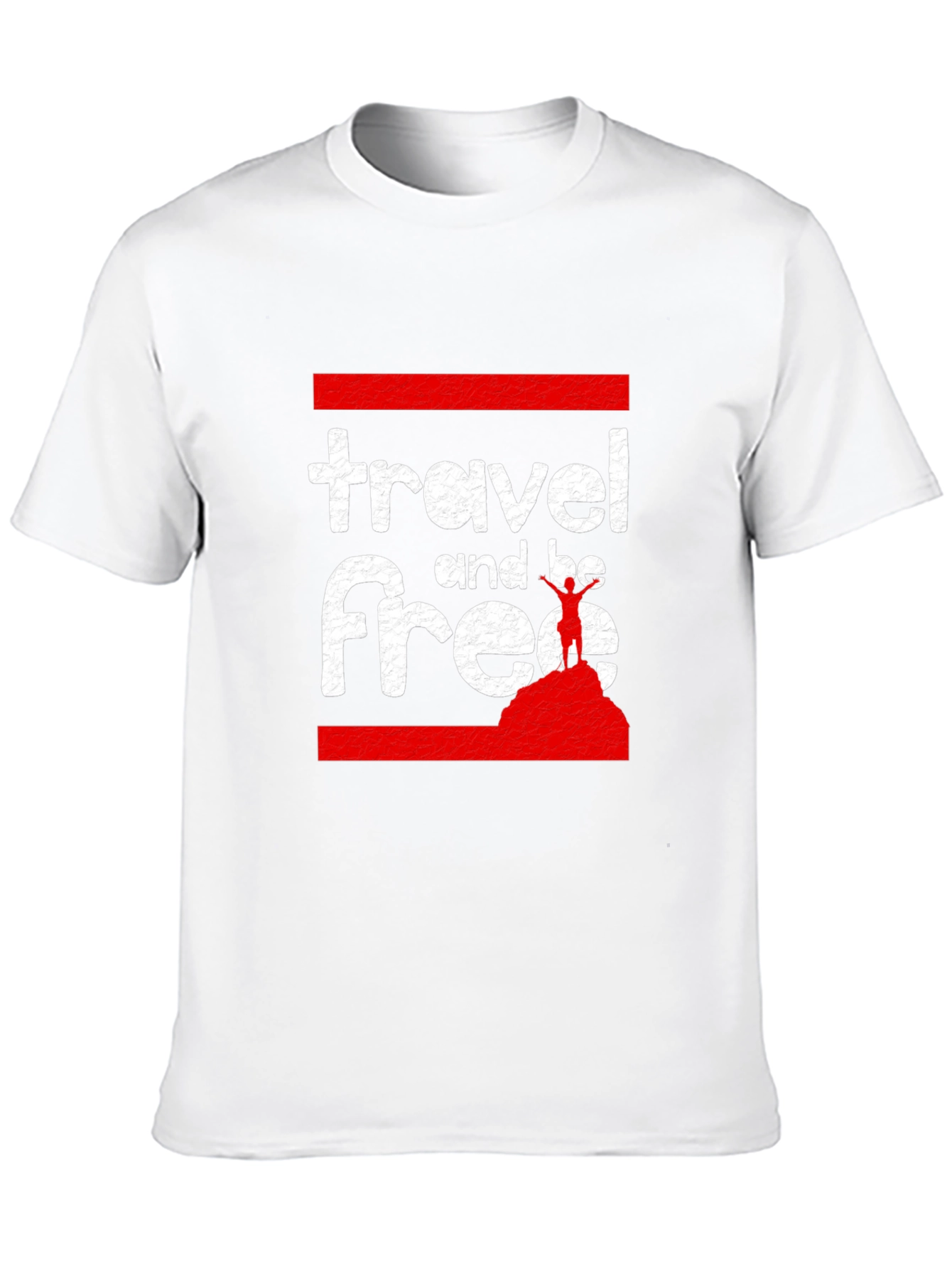 Travel and Be Free Black Graphic Tee