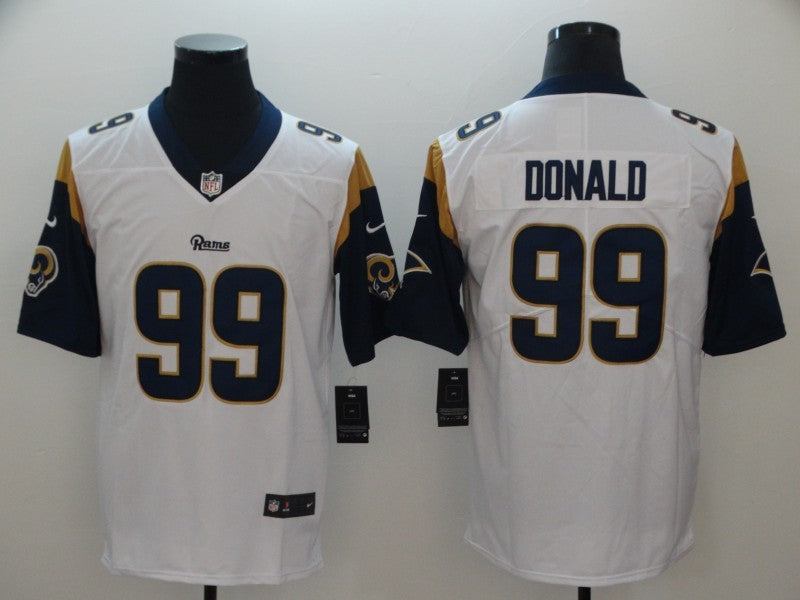 Men's Los Angeles Rams Aaron Donald #99 White Game Jerseys