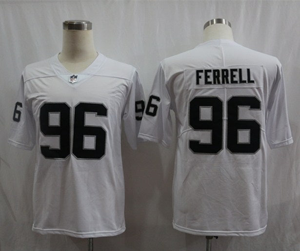 Men's Las Vegas Raiders Clelin Ferrell #96 White Game Player Jerseys