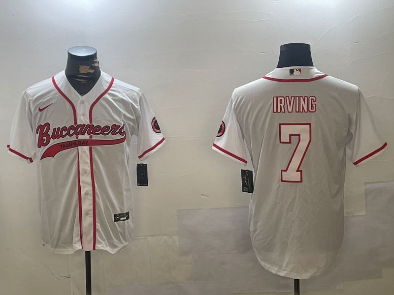 Men's Tampa Bay Buccaneers Bucky Irving #7 White Game Jerseys