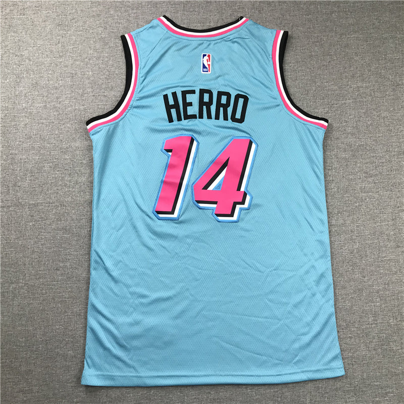 Men's Miami Heat Tyler Herro #14 Blue 2020/21 Swingman Jerseys