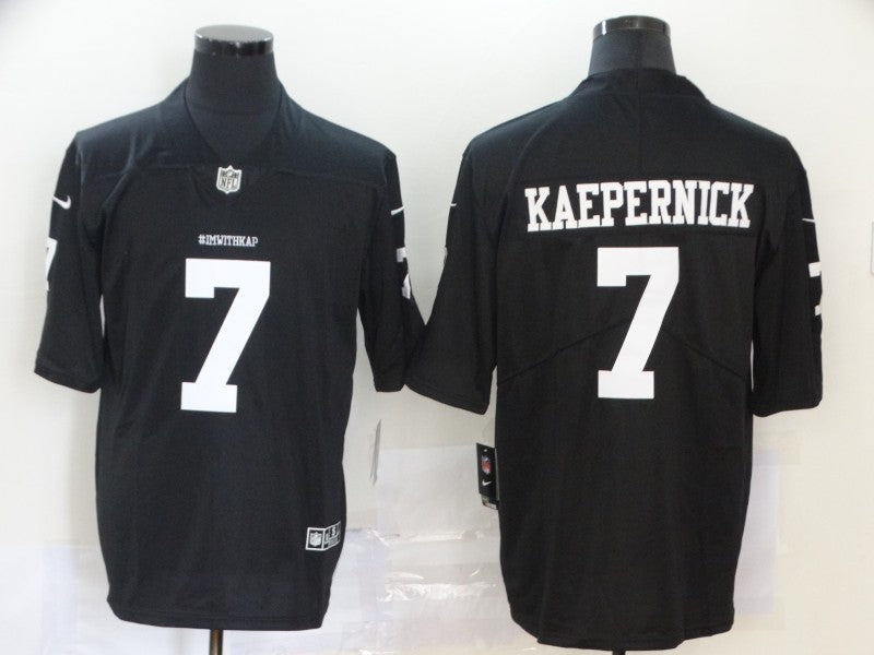 Men's Las Vegas Raiders Colin Kaepernick #7 Black Game Jerseys