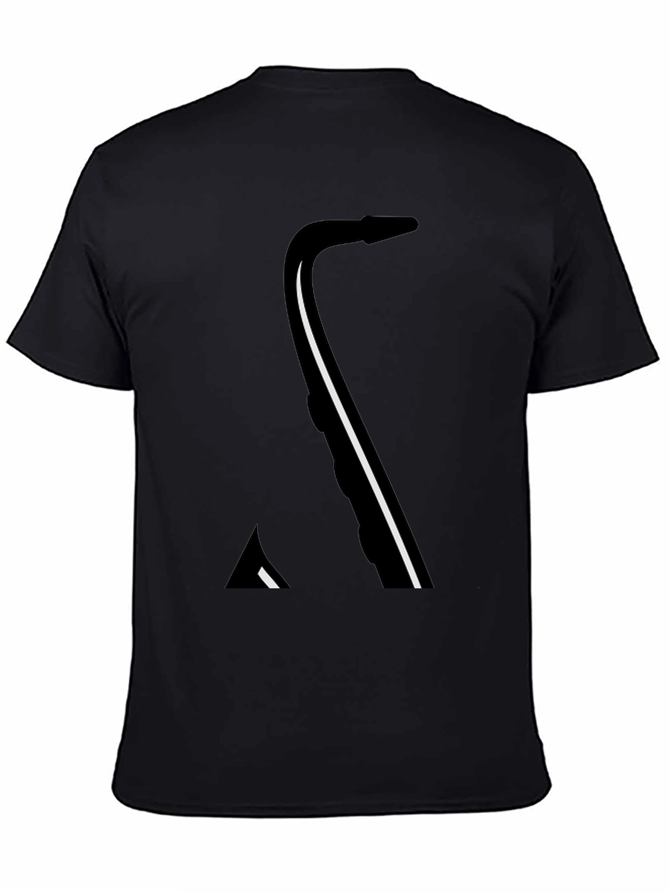 Saxophone Graphic Black T-Shirt