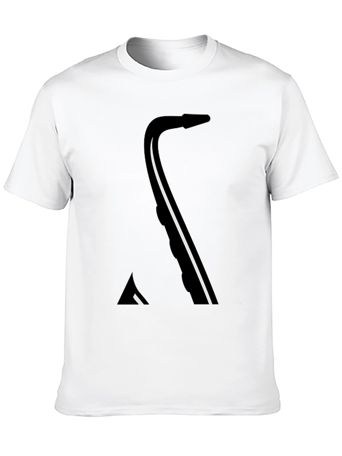 Saxophone Graphic Black T-Shirt