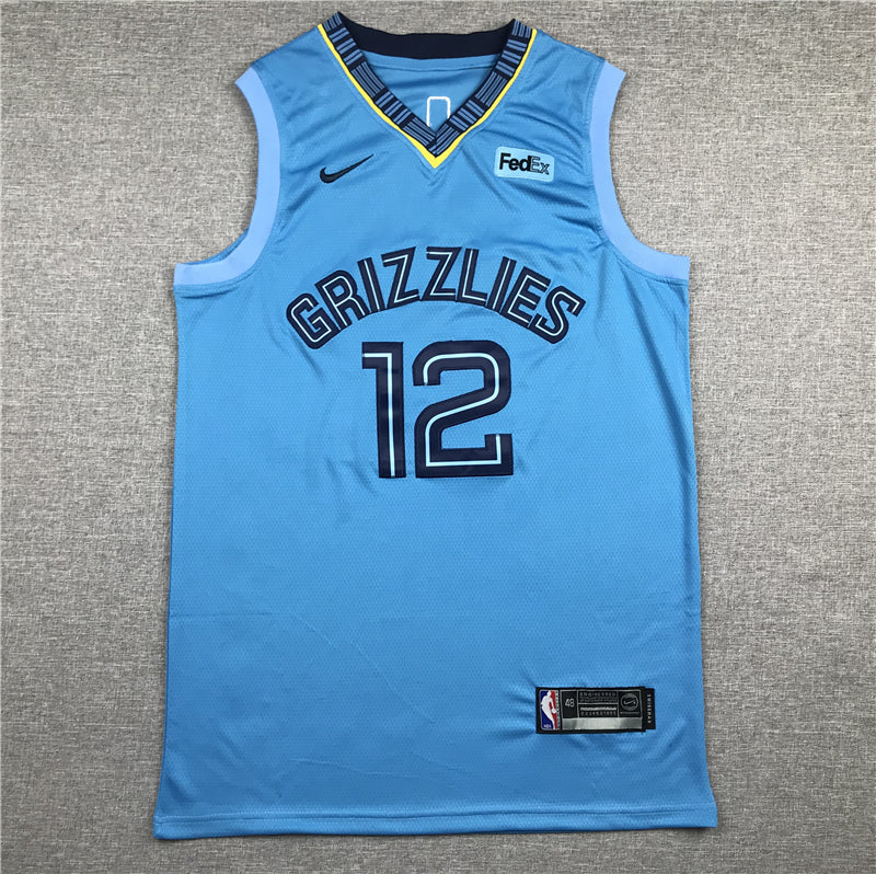 Men's Memphis Grizzlies Ja Morant #12 Blue Replica Fast Break Jerseys