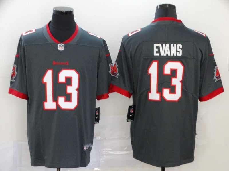Men's Tampa Bay Buccaneers Mike Evans #13 Gray Game Jerseys