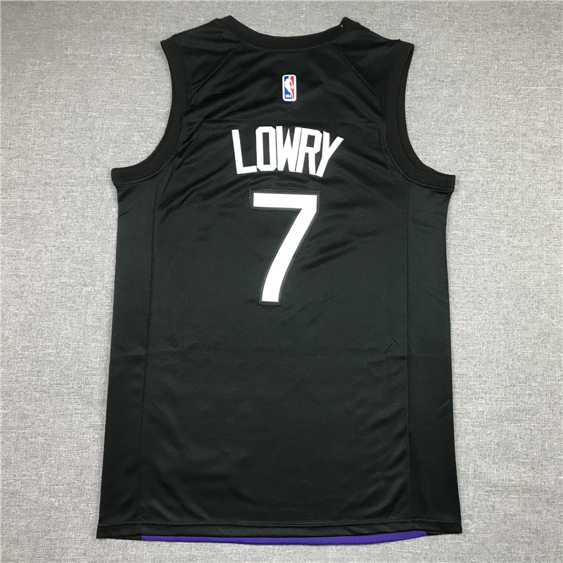 Men's Toronto Raptors Kyle Lowry Black/Purple 2020/21 Swingman Player Jerseys