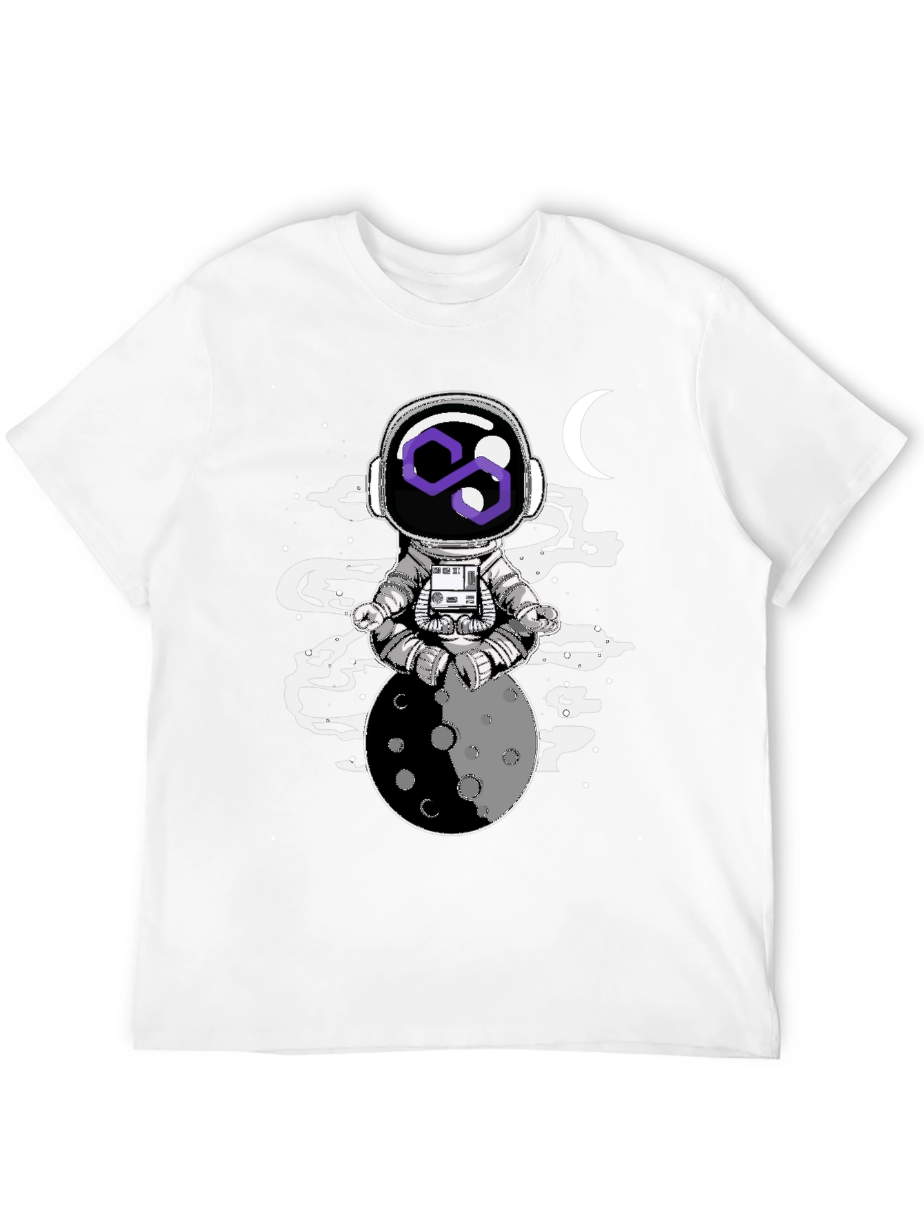 Astronaut Moon Meditation Graphic Tee
