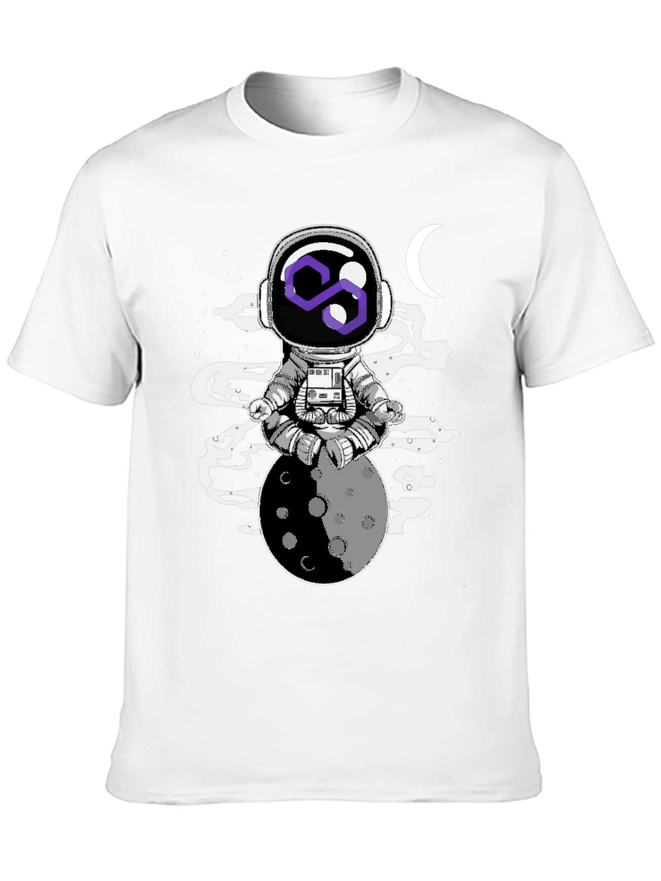 Astronaut Moon Meditation Graphic Tee