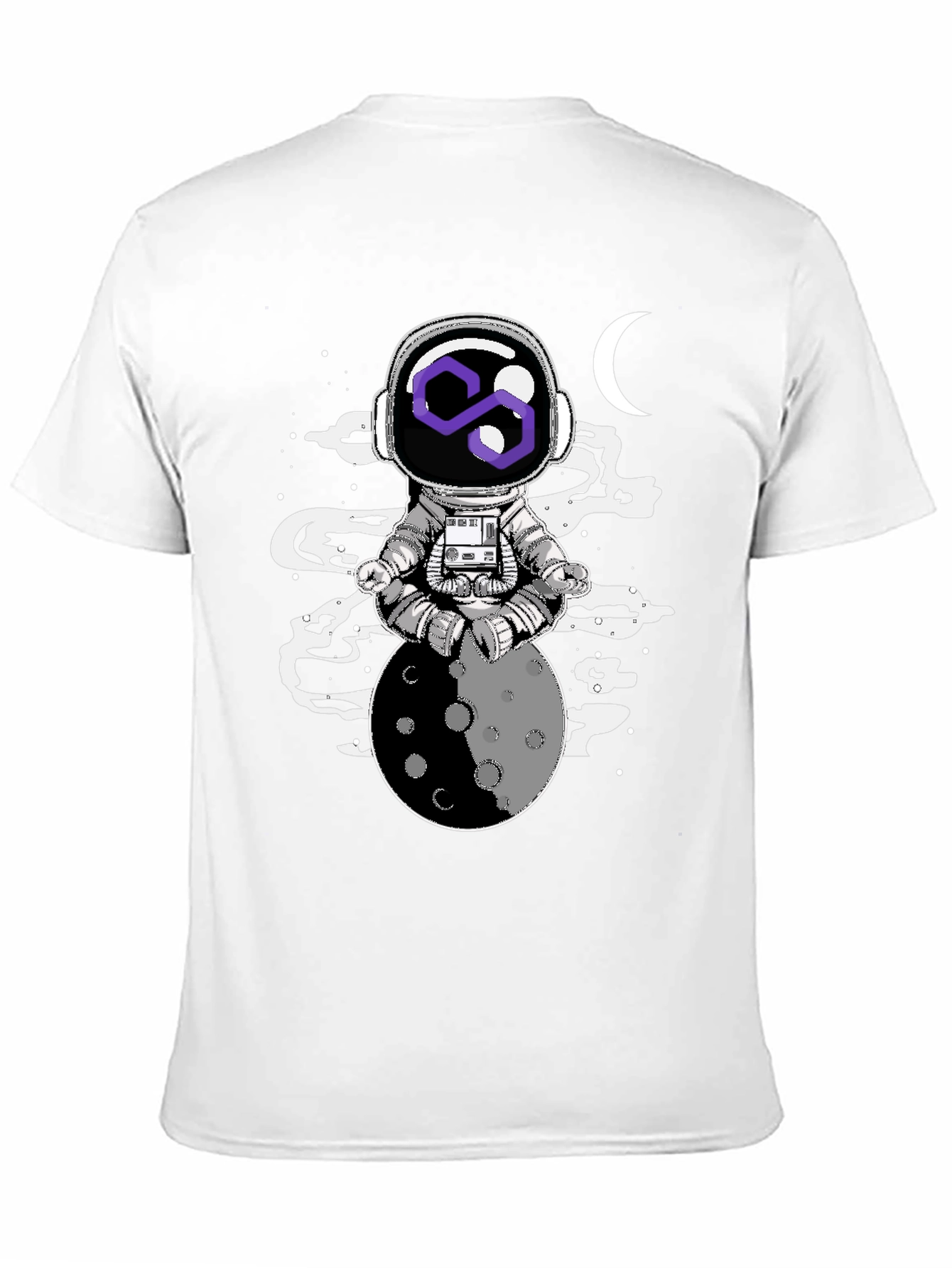 Astronaut Moon Meditation Graphic Tee