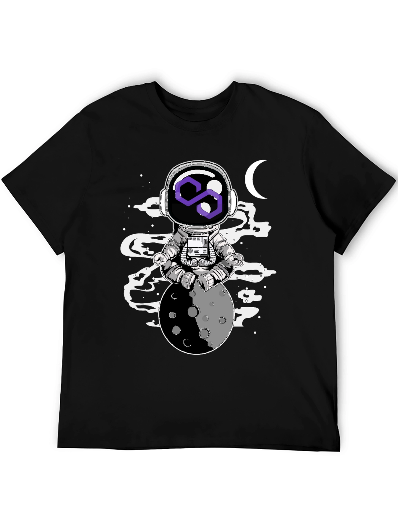 Astronaut Moon Meditation Graphic Tee