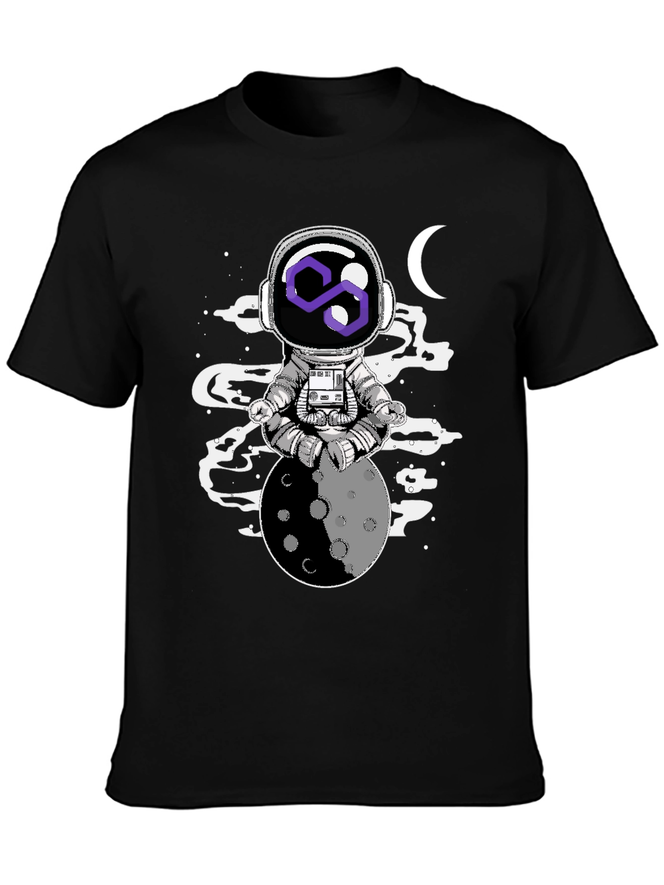 Astronaut Moon Meditation Graphic Tee