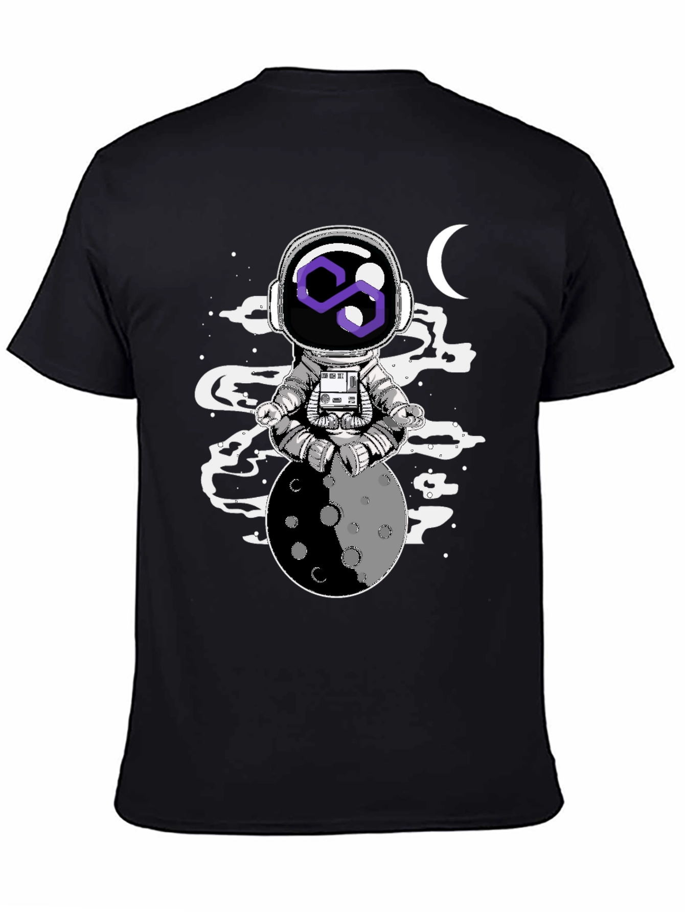 Astronaut Moon Meditation Graphic Tee