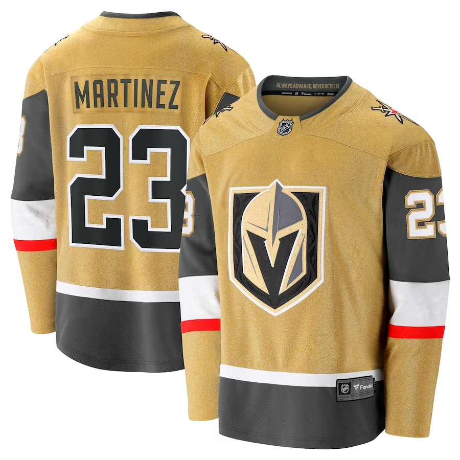 Men's Vegas Golden Knights Alec Martinez #23 Gold Home Breakaway Jerseys