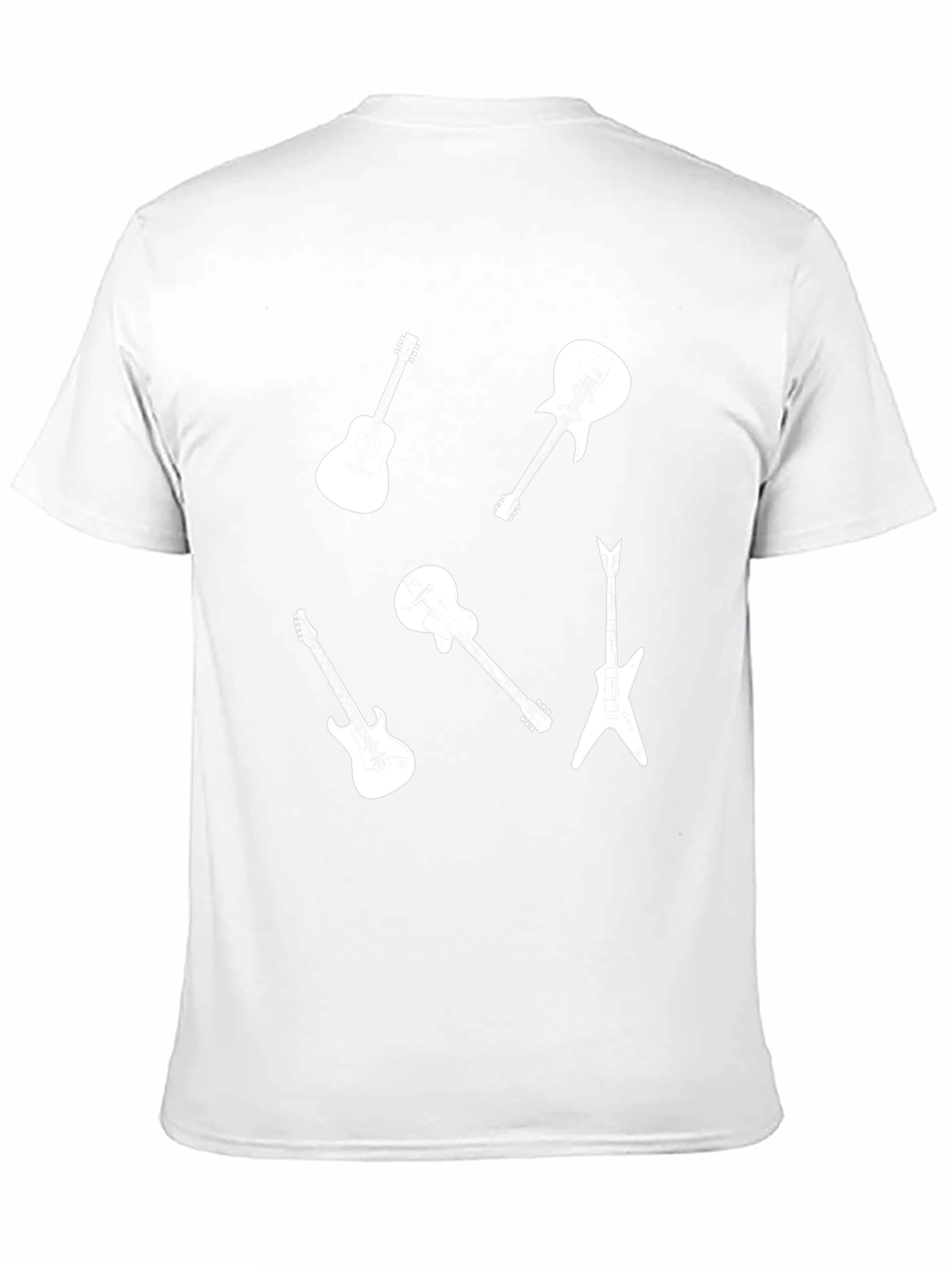 Guitar Graphic Black T-Shirt - Musician Style Tee