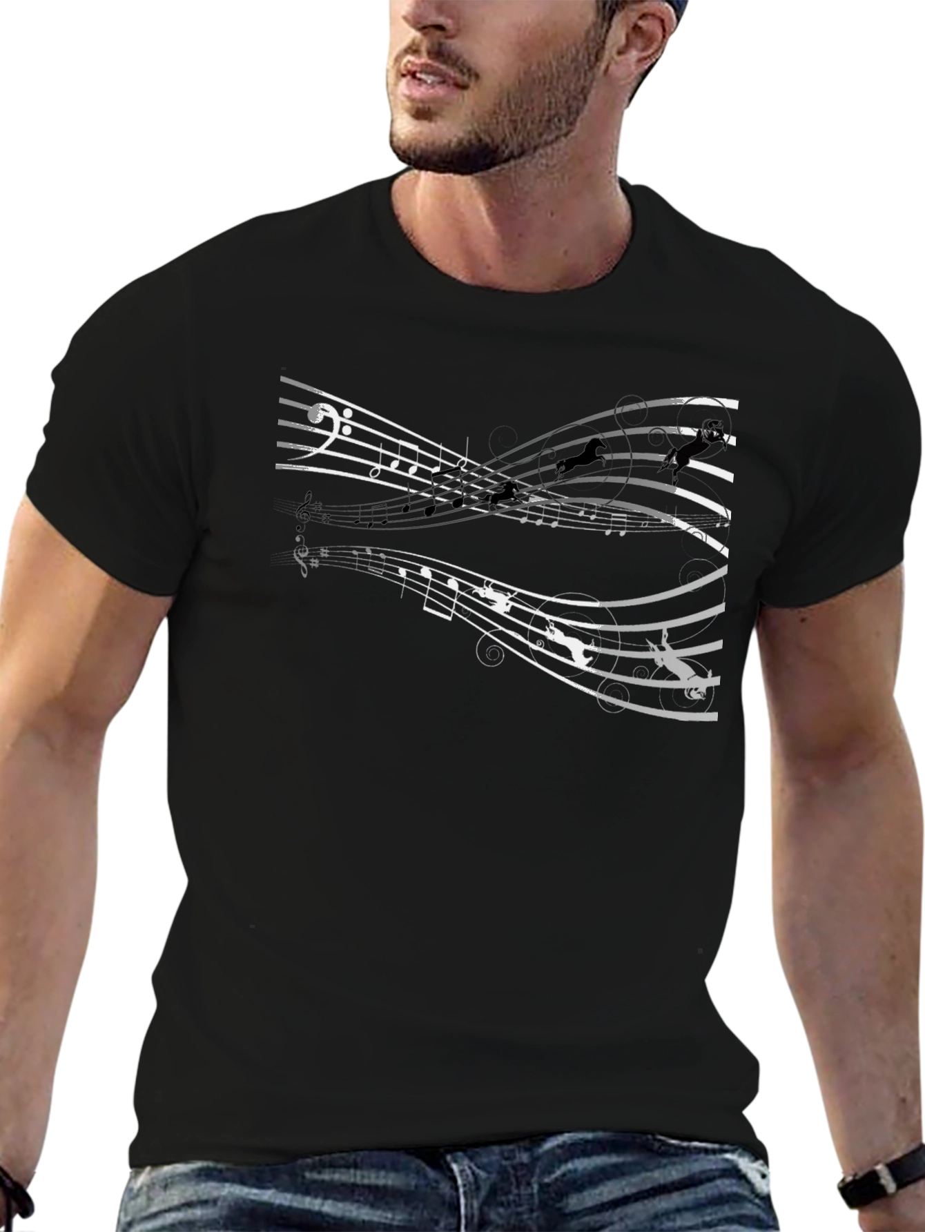 Musical Gymnastics Graphic Tee - Black