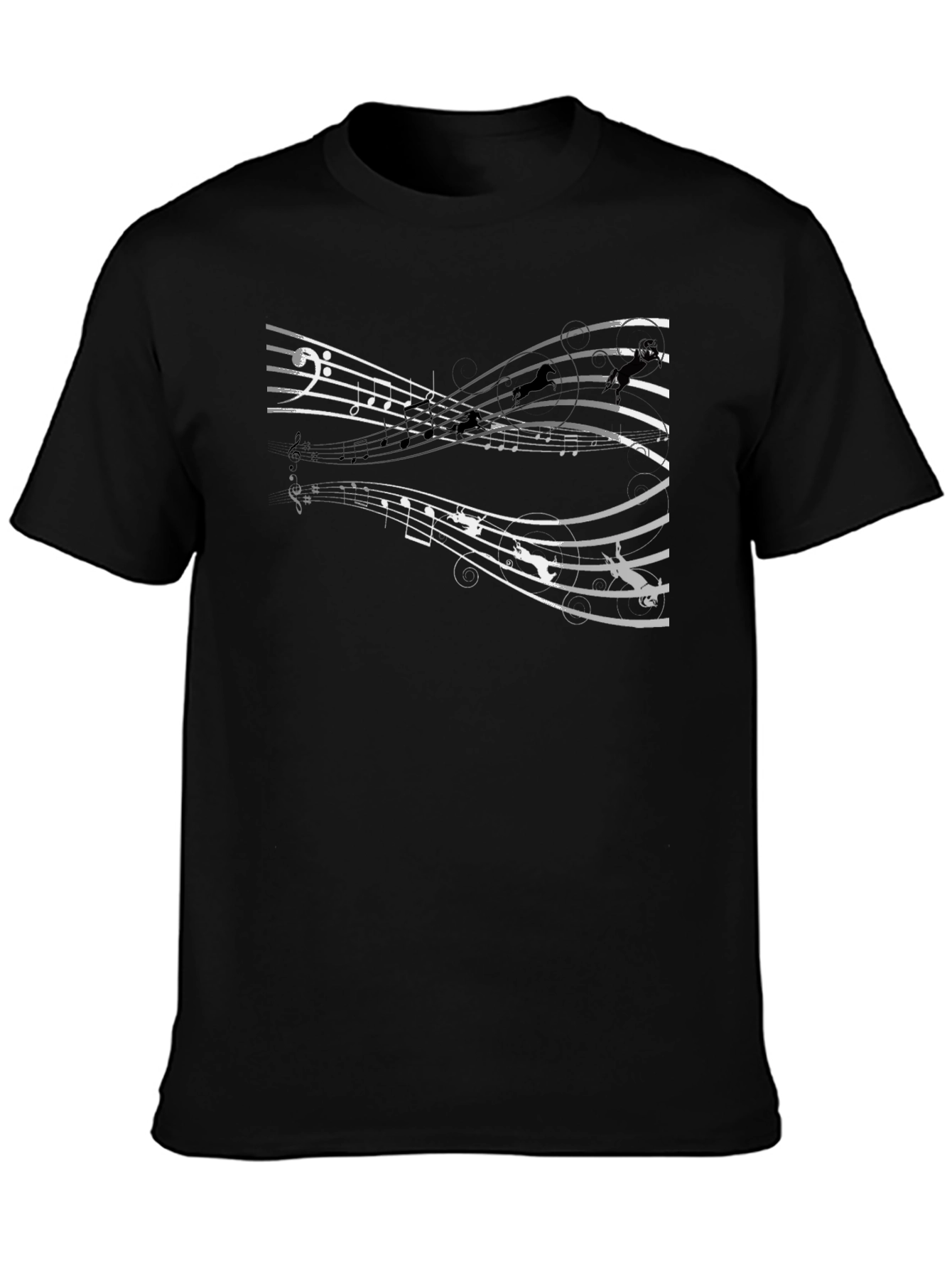 Musical Gymnastics Graphic Tee - Black