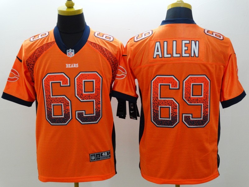 Men's Chicago Bears Jared Allen #69 Orange Game Jerseys